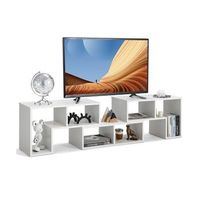 mueble para tv de madera de 3 piezas para televisores de hasta 65 mueble para tv de libre combinacion blanco