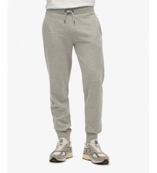 Superdry para hombre. M7011419A Pantalón Jogger Plain gris (S), Casual, Algodón