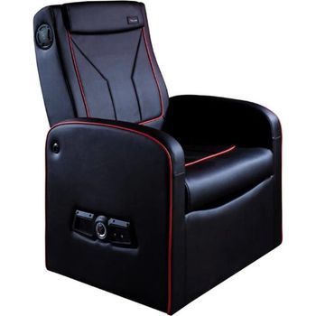 Silla Para Juegos Otomana X Rocker Shift Luxe Junior 2.1 Con Sistema De Altavoces Estéreo Y Subwoofer, Negro/rojo