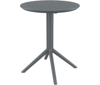 Mesa plegable sky plástico gris oscuro 60x60x74 cm