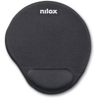 nilox nxmpe01 alfombrilla ergonomica negra