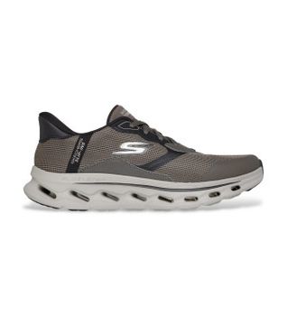 Skechers para hombre. 216660 Zapatillas Slip-ins Go Walk Glide Step 2.0 Zac taupe oscuro (42), Plano, Cordones, Casual, Deportivo, Multidepo