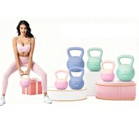 pesa rusa de pvc suave de 2-12 kg rellena con arena de acero fino mango ancho antideslizante diseno contemporaneo para gimnasio en casa