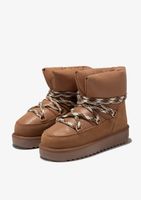 botas nordic nova low bomb tan - marron