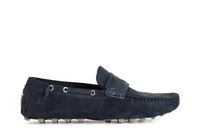 mocasines en piel de ante con trabilla blue
