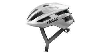 Casco abus powerdome plata brillante