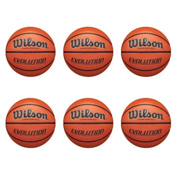 Pack 6 balones Wilson Evolution para Federaciones de baloncesto