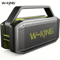 altavoz bluetooth w-king d9-1 verde 100w pico 60w hd ipx6 portatil inalambrico resistente al agua para fiestas al aire libre con 2 subwoofersradiador pasivo extra grande bajos profundos