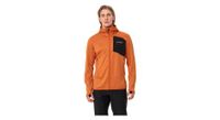 forro polar con capucha vaude monviso ii naranja