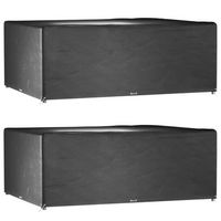 fundas muebles jardin 2 uds  cubiertas muebles jardin 16 ojales rectangular 278x204x105cm cfw76949