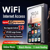 reproductor mp3 android 13 con pantalla ips de 4 4g ram32g wifi y bluetooth reproductor de video 1080p play store spotify audible pandora music