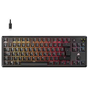 Corsair K70 CORE TKL Teclado Mecánico Gaming RGB Switch MLX Red v2 Negro