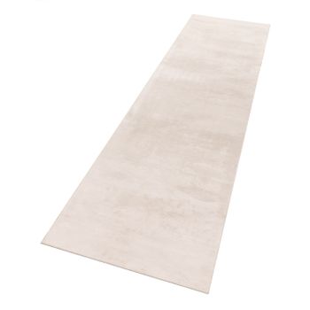Alfombra suave Solina crema 80x300 cm