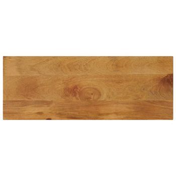 Tablero De Mesa Rectangular Madera Maciza Mango 90x30x3,8 Cm Vidaxl