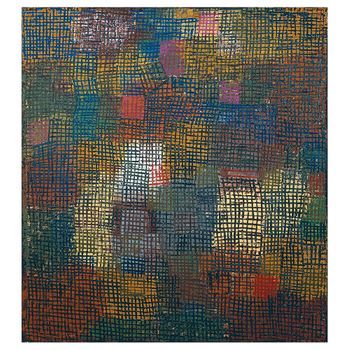 Legendarte - Cuadro Lienzo, Impresión Digital - Colores En La Distancia - Paul Klee - Decoración Pared Cm. 55x60
