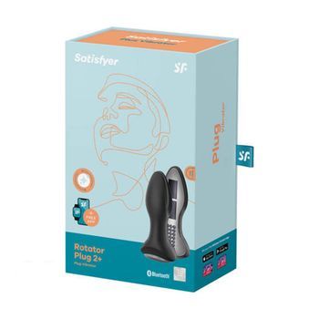 Satisfyer Rotator Plug 2+ Plug Vibrator Negro Negro 1un