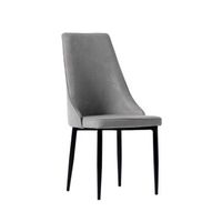 silla de comedor poliester klast home contemporaneo 45 x 95 cm - gris