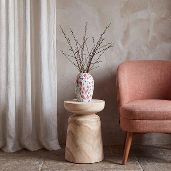 Mesa auxiliar de madera de paulonia