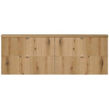 Mueble De Baño Bajo Lavabo Newport Con 4 Cajones 160x60x40 Cm - Efecto Roble