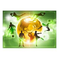 papel pintado 3d - football training 350x245 cm