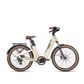 Bicicleta Eléctrica De Carbono Mihogo Air Max, Doble Batería De 19.2 Ah, Ultraligera, Amarilla