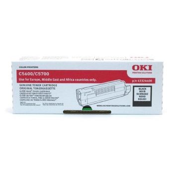 Cartucho de Tóner Original OKI 43324408 Negro 6000 Páginas