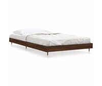 estructura de cama madera contrachapada marron roble 100x200 cm