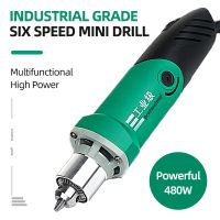 tungfull mini amoladora electrica de 480w juego de herramientas rotatorias grabador pulidora taladro para trabajos en metal y madera