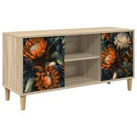 mueble de tv lochem 102 x 33 x 50 cm sonoma vidaxl