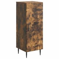 aparador roble ahumado 33 x 345 x 895 cm madera de ingenieria vidaxl