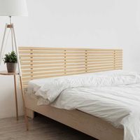 dhome cabecero de madera reciclada dm para camas de 210 estilo palet japones dual dividido en 2 piezas cama palet herrajes incluidos 220cm dual madera natural
