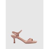 kamome trends zapatos de tacon sandalia delfa rosa para mujer