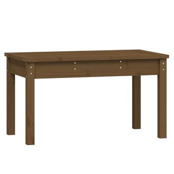 Banco De Jardín | Banco De Exterior | Silla De Jardín Madera Maciza Pino Marrón Miel 80x44x45 Cm