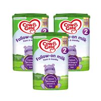 cow  gate follow on milk 3 pack x 900g