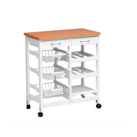 carro para cocina con ruedas y almacenamiento practico