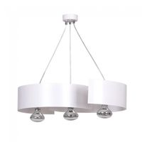lampara de techo bison blanco 3 luces