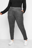 joggers grises antelina mujer curvy y tallas grandes yours