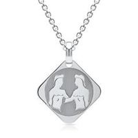 cadena de plata signo zodiacal geminis