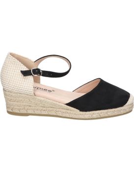 Alpargatas Con Cuña Para Mujer Amarpies Acx26481 Negro 40