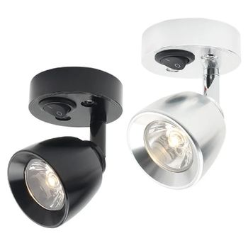 Lámparas LED de pared para RV, 12-24V, 3W, para lectura en embarcaciones, yates y ferries, lámpara de techo LED para lectura en RV