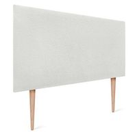 dhome cabecero blanco 100cm acabado toalla soft tapizado liso con patas 4cm grosor 105 alto tejido suave para pared acusticos cabeceros absorbentes 100cm 4cm - 105 al - blanco