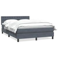 cama tapizada 213x160x88 cm terciopelo - gris