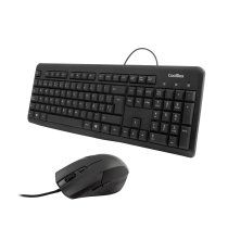 CoolBox COO-KTR-01U Teclado QWERTY + RatÃ³n USB Negro