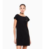 ea7 para mujer 7w001478af10373 vestido beachwear negro s casual algodon manga corta