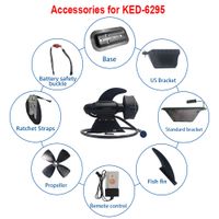 accesorios de barco para motor de propulsor subacuatico kedean tl6929 base y soporte para barco sup con aleta de helice de control remoto