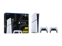 consola - sony ps5 slim digital edition 825 gb ssd 4k 2 mandos dualsense chasis e blanco