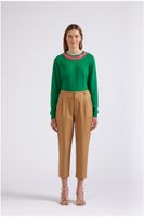 pantalon chino con pinzas de algodon ginger 46