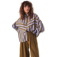 skfk camisa manga larga shirt lone - stripes para mujer