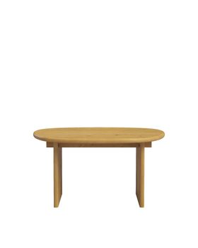 Mesa de centro de madera de abeto en color marrón claro 70 cm