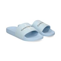 calvin klein sandalias planas mujer - azul talla 41